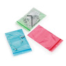 Sachet plastique zip vert translucide 50 microns (colis de 1000)