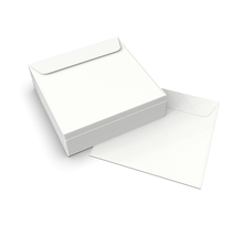 Lot de 100 Enveloppe blanche 110x110 mm