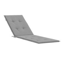 vidaXL Coussin de chaise de terrasse gris (75+105)x50x3 cm