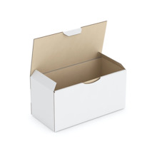 Boîte carton blanche d'expédition rajapost 20x10x10 cm (lot de 50)
