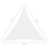 Vidaxl voile de parasol tissu oxford triangulaire 4,5x4,5x4,5 m blanc
