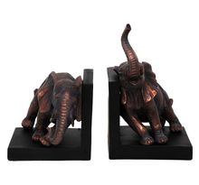 Serre-livres en résine eléphant 31x25 cm