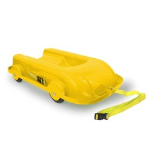 Jamara bobsleigh d'hiver et d'été 2 en 1 jaune