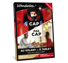 Coffret cadeau - WONDERBOX - CAP OU PAS CAP - Au volant ou à table ?