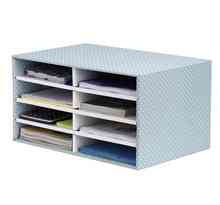 Style trieur carton 100  recyclé empilable 8 compartiments vert/blanc bankers box