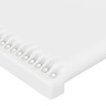 vidaXL Tête de lit avec oreilles Blanc 83x16x78/88 cm Similicuir