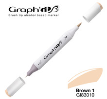 Marqueur manga à l'alcool Graph'it Brush 3010 Brown 1 - Graph'it