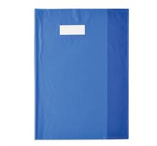 Protège-cahier Styl'SMS A4 (21x29,7 cm) pvc 120 avec Porte-étiquette Bleu ELBA