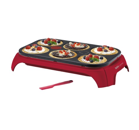 Tefal Crêpe Party Colormania Rouge 1000W YY4003FB