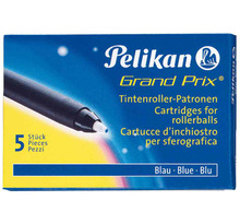 5 cartouches pour stylos roller Pelikano/Grand prix, bleu PELIKAN