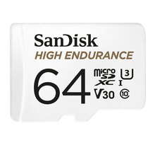 sandisk SanDisk High Endurance microSDXC UHS-I U3 V30 64 Go + Adaptateur SD