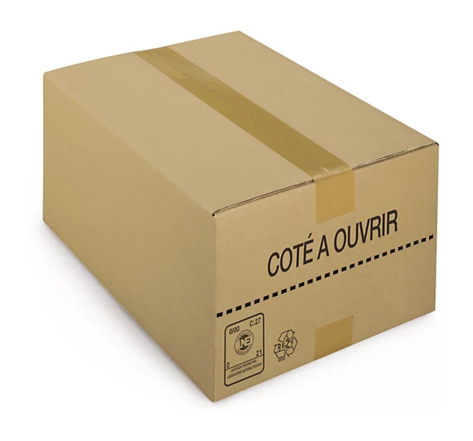 Caisse carton picking simple cannelure 39x29x18 5 cm (lot de 25)