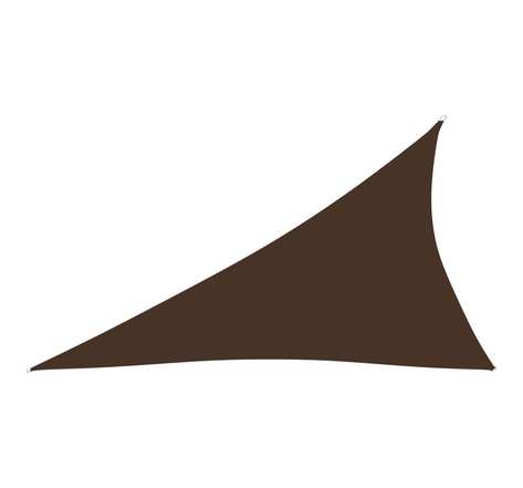Vidaxl voile de parasol tissu oxford triangulaire 4x5x6,4 m marron