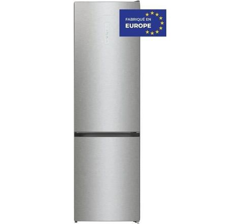 Hisense rb434n4ad1 - réfrigérateur congélateur bas - 331l (235 + 96) - froid ventilé total - l60x h200 - silver