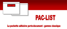 Lot de 1000 pochettes documents ci-inclus pac-list a5