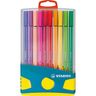 Stylo-feutre Pen 68, ColorParade, boîte plastique de 20 feutres, pointe moyenne, couleurs d'encre assorties (jeu 20 unités)