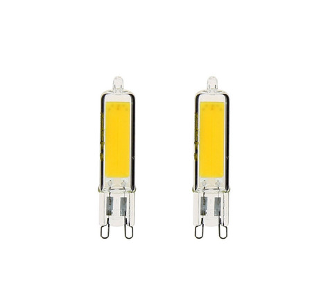 Pack de 2 ampoules retroled caspule  culot g9  3 7w cons. (40w eq.)  450 lumens  lumière blanc neutre