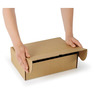 Boîte carton brune avec fermeture latérale 19x19x5 cm (lot de 20)