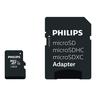 MicroSDXC 128GB CL10 80mb/s UHS-I +Adapter Retail PHILIPS