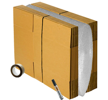 Kit de déménagement 3 en 1 - lot de 20 cartons renforcés + papier bulle + adhésif