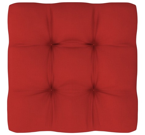 Vidaxl coussin de canapé palette rouge 70x70x10 cm