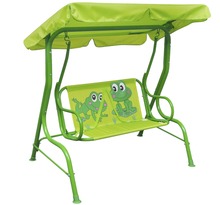Vidaxl siège balançoire pour enfants vert