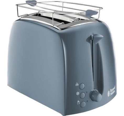 Russell Hobbs 21644-56 Toaster Grille-Pain Texture Fentes Larges - Gris