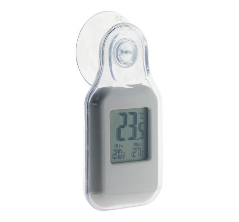 Thermometre de fenetre blanc