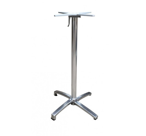 Pied de table bistrot aluminium pour mange debout - h 108 cm - aluminium