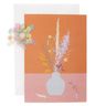 DIY Personnaliser sa carte florale - Vase et fleurs orange