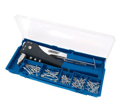 Draper tools kit de riveteuse à 2 voies bleu 27848