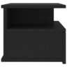 Vidaxl table de chevet flottante noir 40x31x27 cm aggloméré