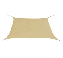 vidaXL Voile de parasol tissu oxford carré 2x2 m beige