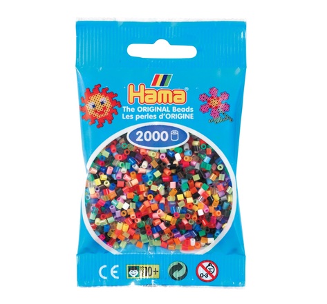 2 000 perles mini (petites perles Ø2,5 mm) Assortiment - Hama