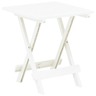 Vidaxl table pliable de jardin blanc 45x43x50 cm plastique
