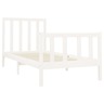 Vidaxl cadre de lit blanc bois de pin massif 90x200 cm