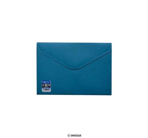 Lot de 20 enveloppes bleue avec fermeture velcro 180x250 mm vital colors v-lock