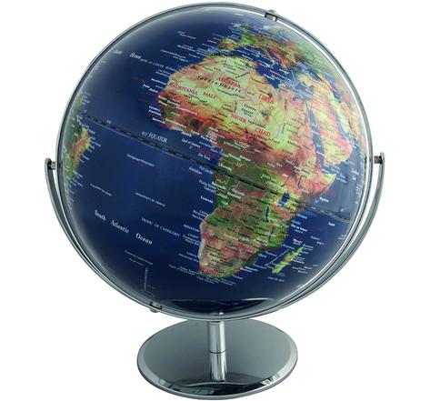 Globe politique Multidirectionnel Diam 30 cm Bleu SIGN