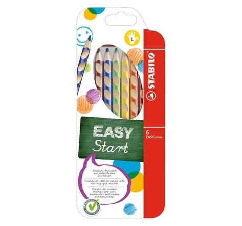 Etui de 6 Crayon de couleur ergonomique EASYcolors Start Gaucher STABILO
