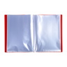 Protège-documents Polypropylène Semi-Rigide 24 x 32 cm* - 40 vues  - Rouge