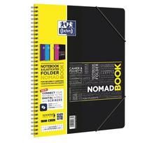 Cahier ETUDIANT 'Nomadbook' 24x31 cm Quad 5x5 160 pages 90g avec chemise intégrée OXFORD