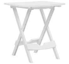 Vidaxl table pliable de jardin 45 5x38 5x50 cm blanc