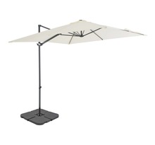 Vidaxl parasol avec base portable sable