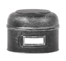 Label51 boîte de rangement 13x13x10 cm s noir antique