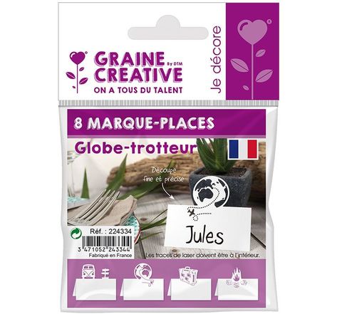 8 marque-places Globe-trotteur