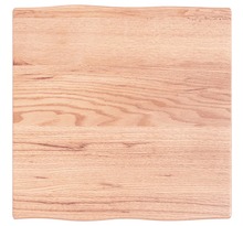 vidaXL Dessus de table bois chêne massif traité bordure assortie