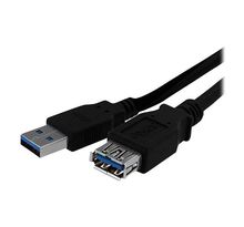 Câble d'extension USB 3.0 A vers A de 1 m - M/F - Rallonge USB A SuperSpeed en noir - M/F - USB3SEXT1MBK