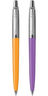 Parker jotter originals - 2 stylos bille - orange et violet - recharge bleue pointe moyenne - sous blister