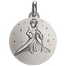 Le Petit Prince - Médaille de cou Étoiles- Argent 18 mm