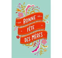Carte Fête Des Mères Banderole Rouge - Draeger paris